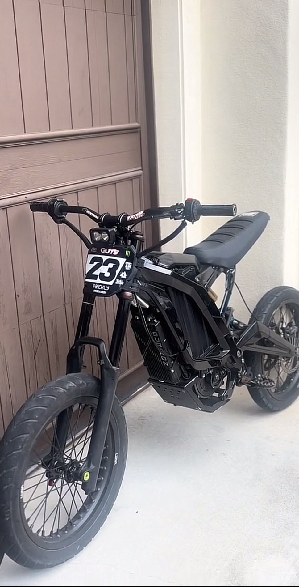 Glossy Black Frame Guards - Surron LBX