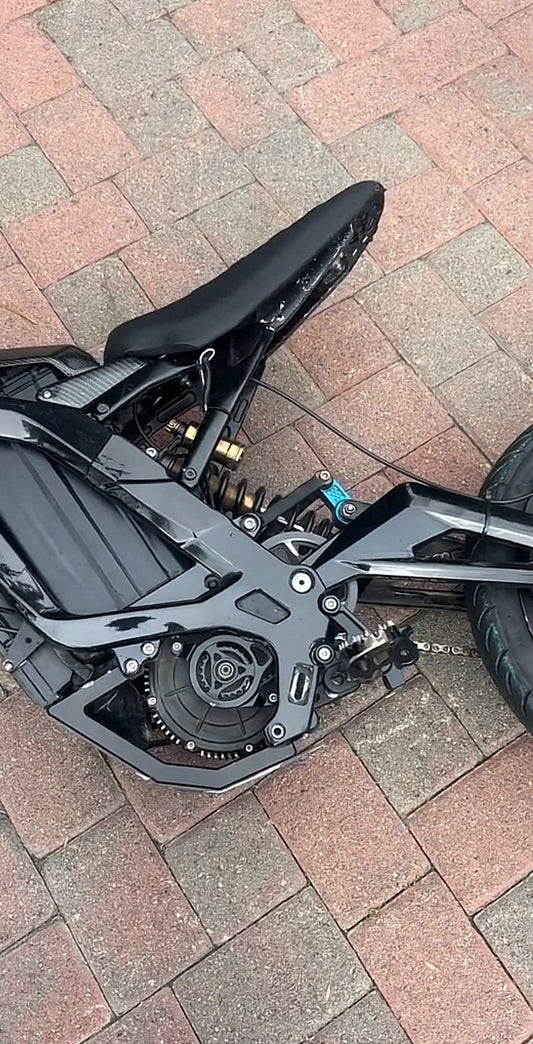 Glossy Black Frame Guards - Surron LBX