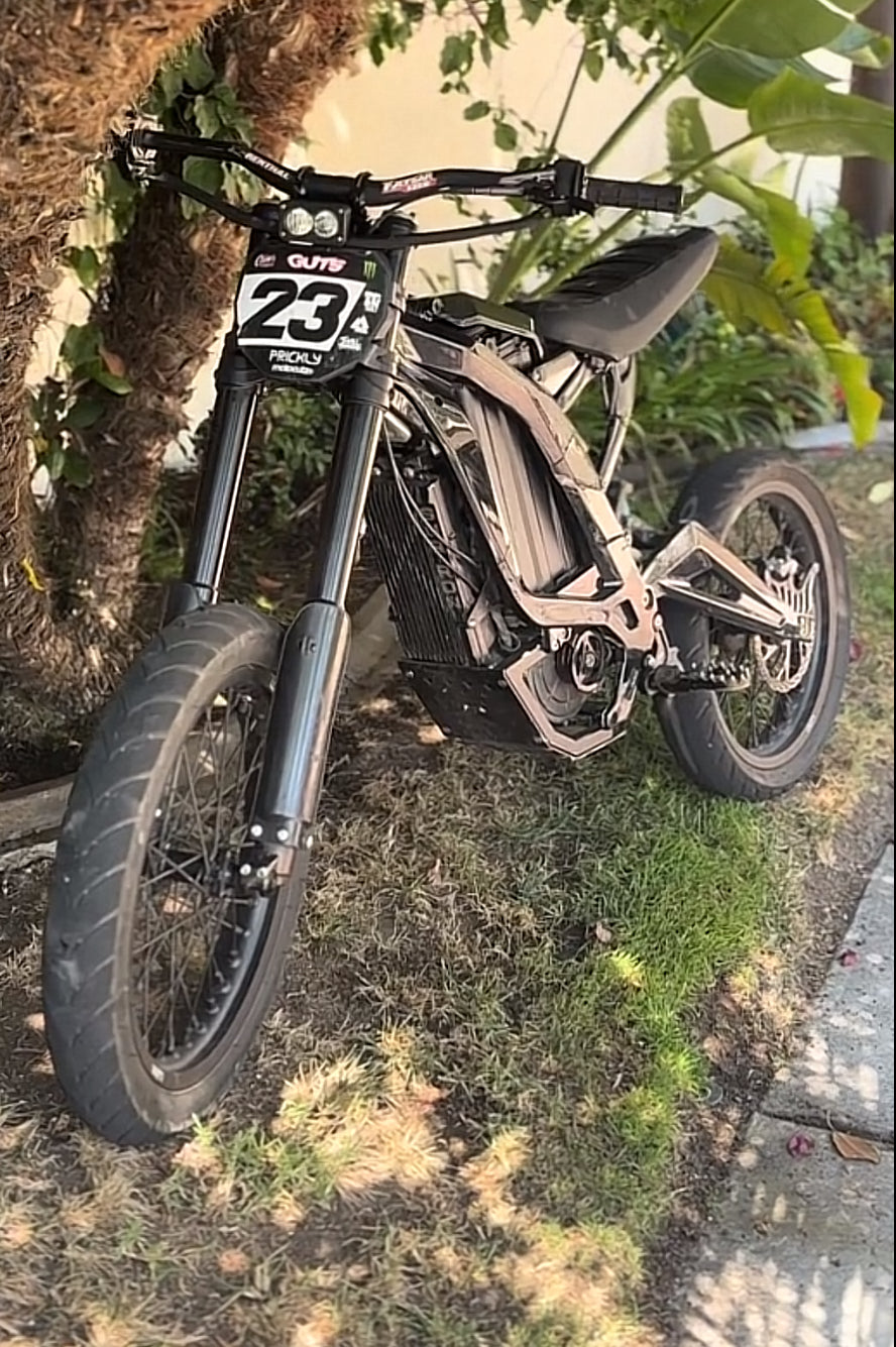 Glossy Black Frame Guards - Surron LBX