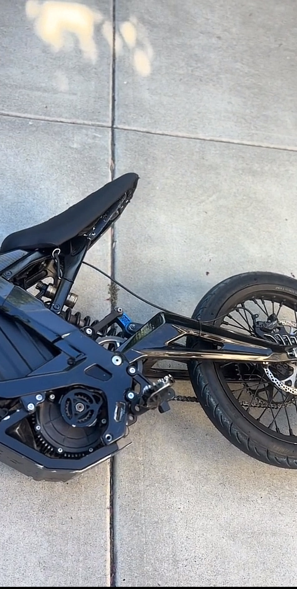 Glossy Black Frame Guards - Surron LBX